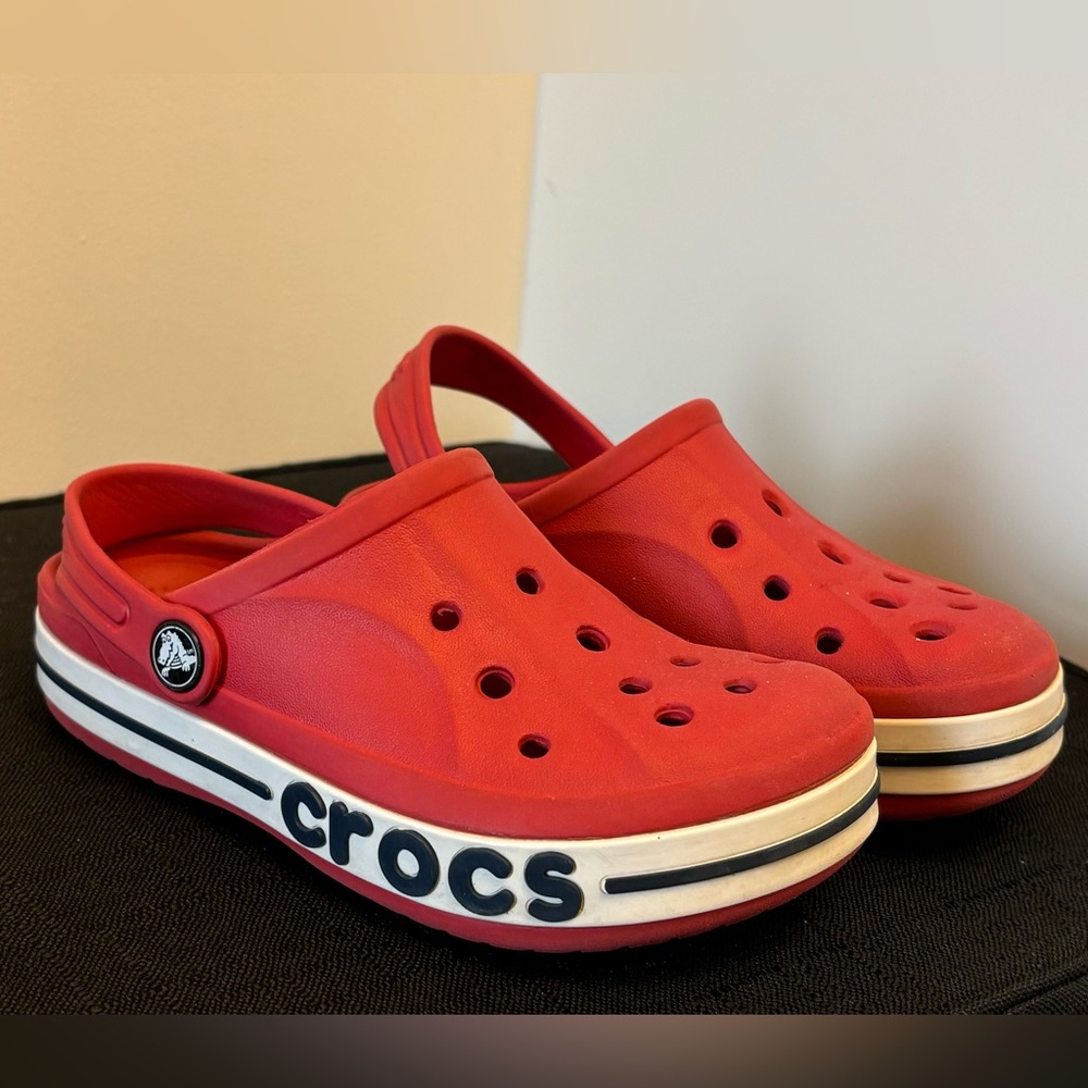 Kids Crocs, size 13, red